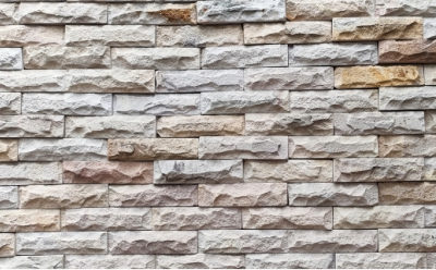 画像：ゴツゴツした質感の外壁材